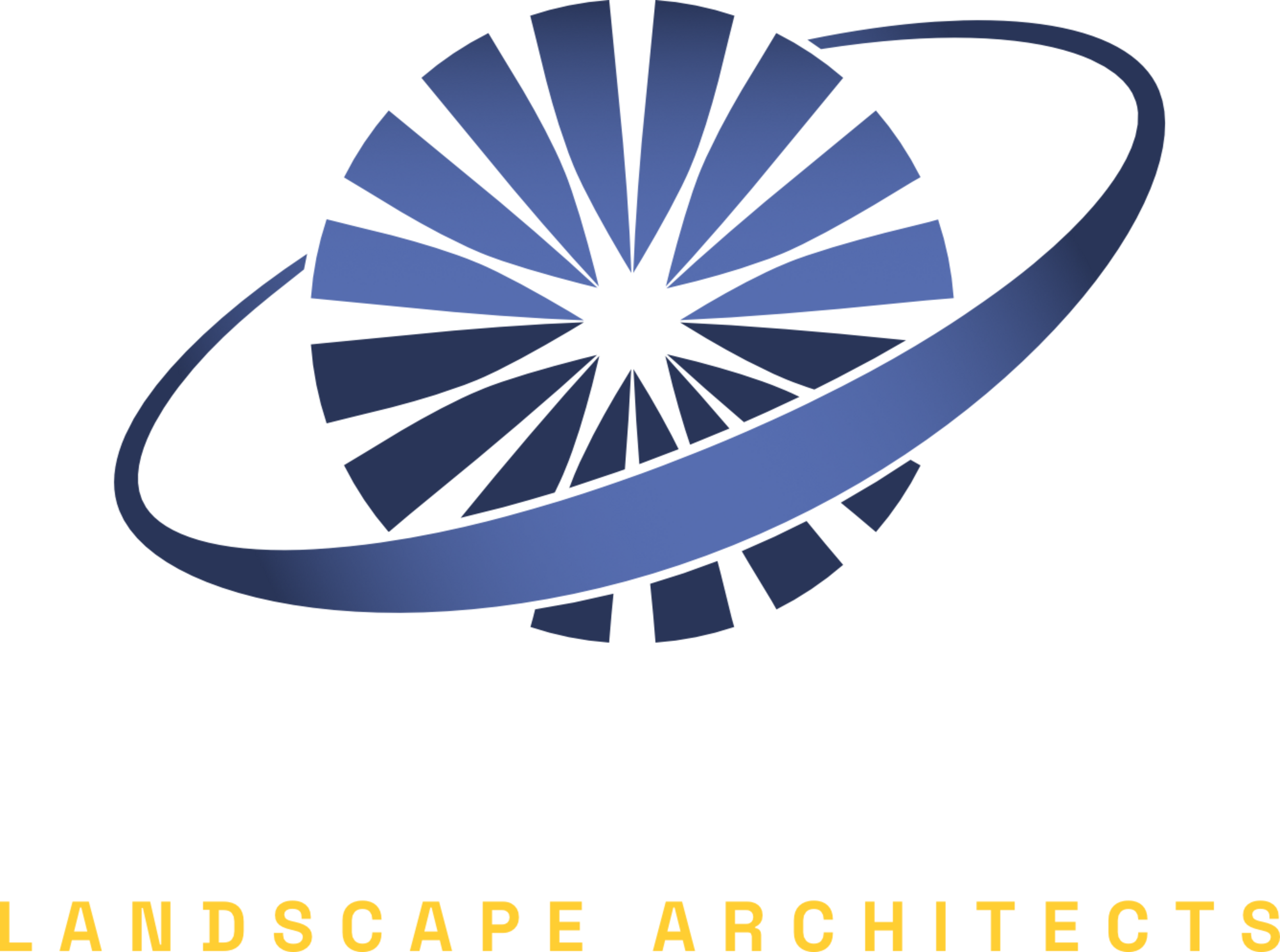 The new Baumwelt logo and lettermark composed of a ringed planet shape set above text which reads Baumwelt Landscape Architects