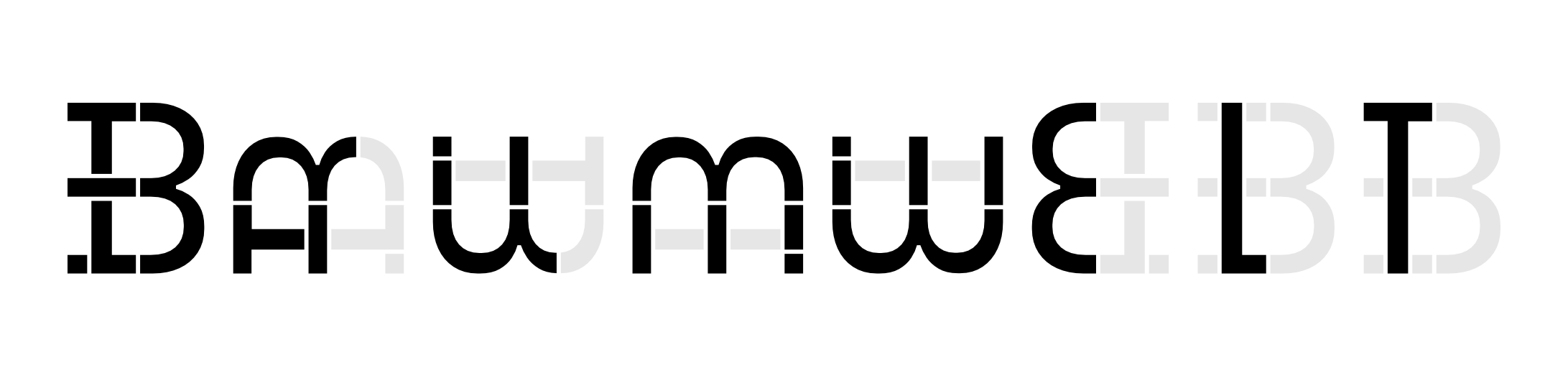 The word Baumwelt hidden in our logo.